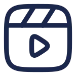 Clapperboard Play SVG Icon